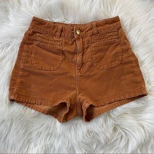 BDG mustard shorts